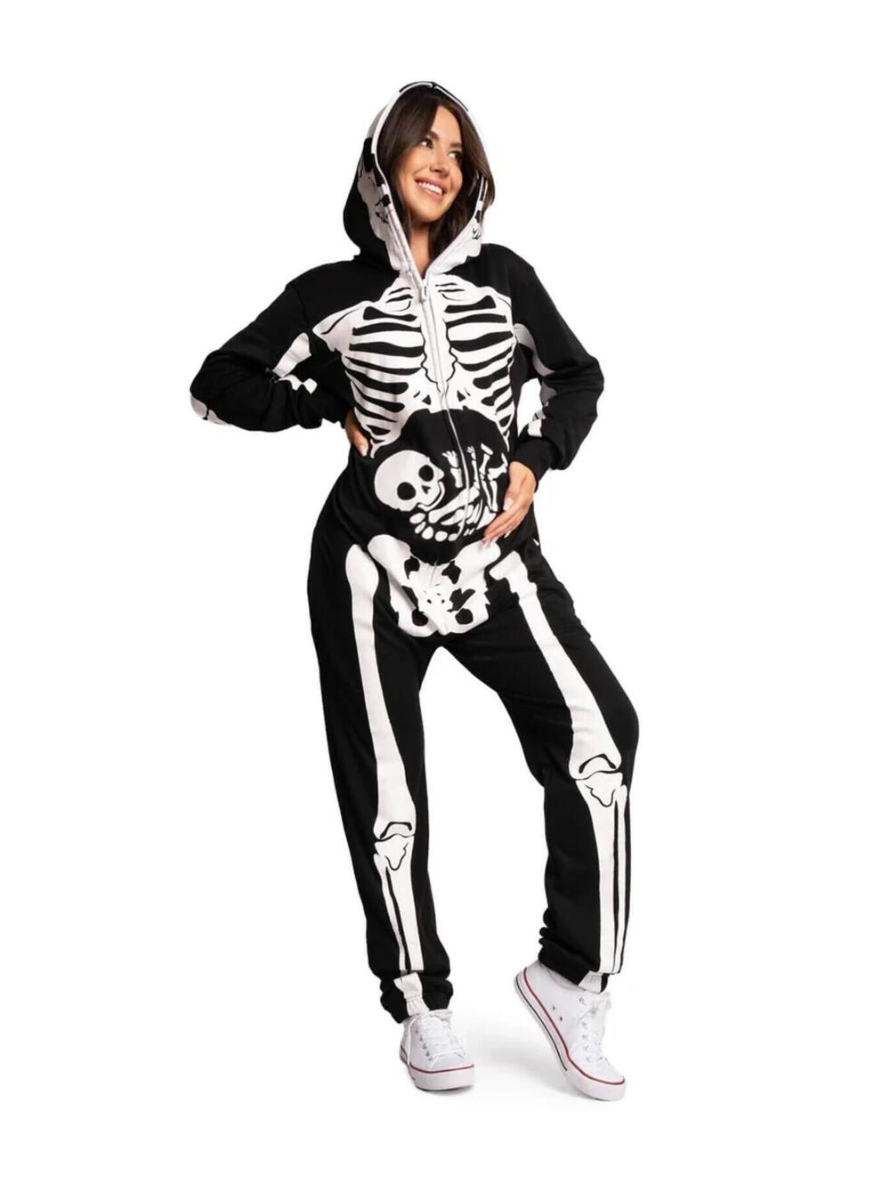 Tipsy Elves Women's Pregnant Skeleton Maternity Costume Size Medium
